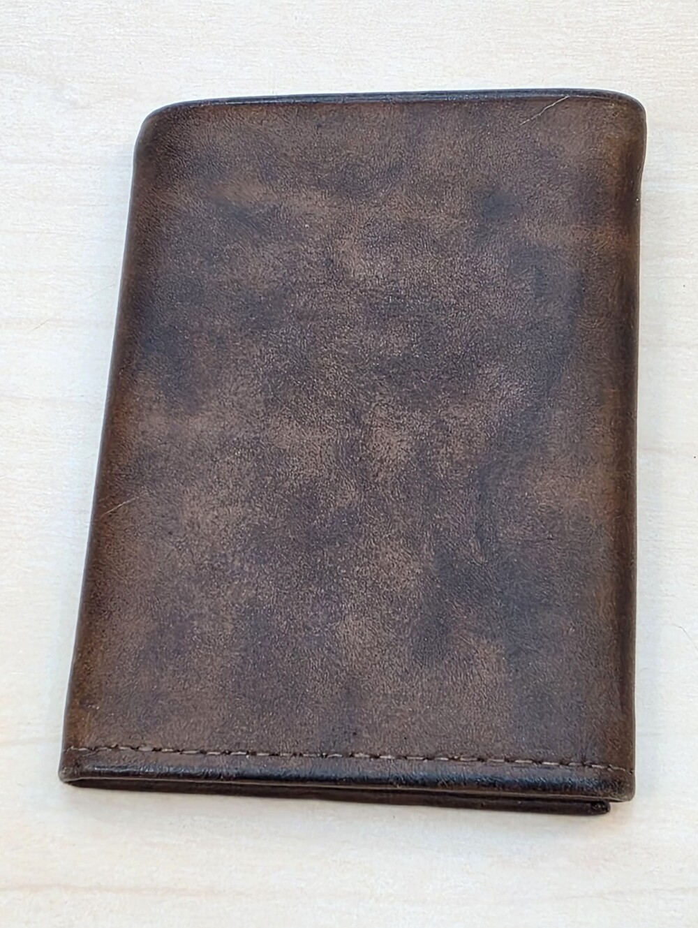 Vintage Rolfs American Classic Brown Cowhide Leather Trifold Wallet